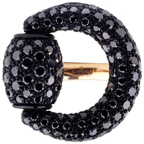 gucci black diamond ring|goldsmiths Gucci ring.